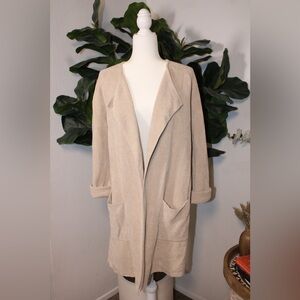 Barefoot Dreams CozyChic Ultra Lite Sand Dollar Wide Collar Jacket